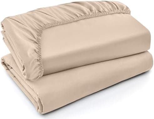 Utopia Bedding 2er-Set Spannbettlaken 140 x 200 cm – OEKO-TEX MADE IN GREEN zertifiziert – 35 cm Tiefe Tasche