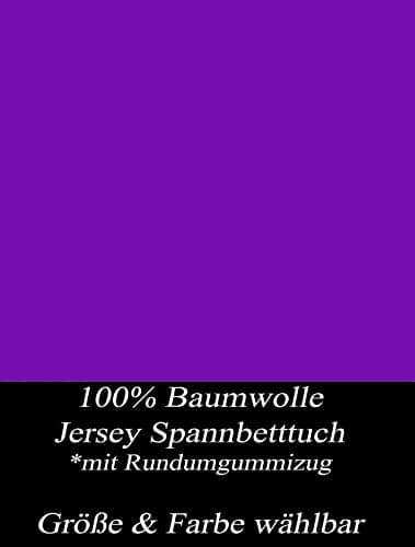 Leonado Vicenti Spannbetttuch – 100% Baumwolle Jersey, ÖKO‑TEX Standard 100 – 180×200–200×200 cm