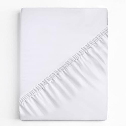 LuxClub Spannbettlaken 90–100x200 cm – 100% Jersey-Baumwolle | 30 cm Steghöhe | Weich & knitterfrei