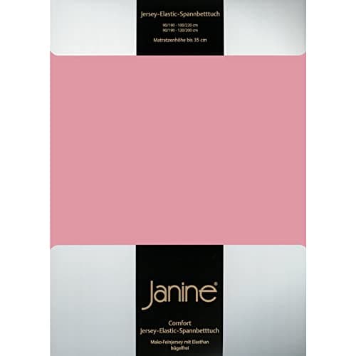 Janine Spannbettlaken Mako-Feinjersey Classic Jersey für Matratzen 180–200 x 200 cm