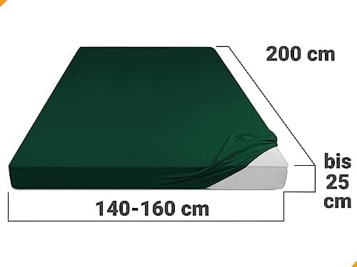 Jersey-Spannbetttuch – 100% Baumwolle, 180–200 x 200 cm