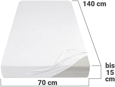 Jersey-Spannbetttuch – 100% Baumwolle, 180–200 x 200 cm