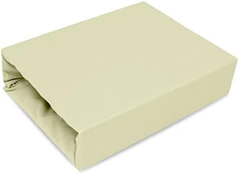 Best for Kids Spannbettlaken – 100% Baumwolle Jersey Spannbetttuch, 90×200 cm (Creme)