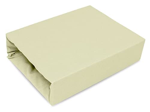Elastisches Jersey-Spannbettlaken 90x180 cm – 100% Baumwolle, kuschelig warm