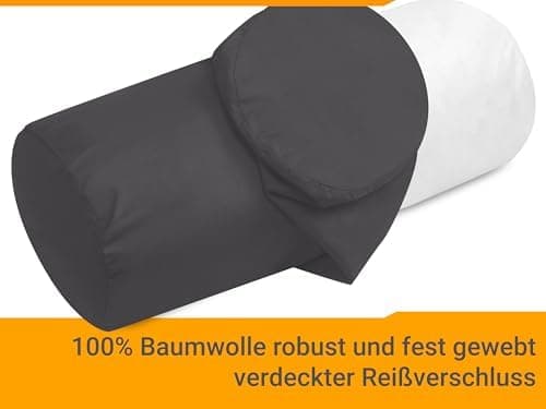 Doppelpack Baumwoll-Kissenbezüge 40 x 15 cm – Navyblau, schlichtes modernes Design