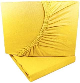 2er-Pack Jersey-Spannbettlaken 90x200–100x200 cm, 100% Baumwolle, Weiß
