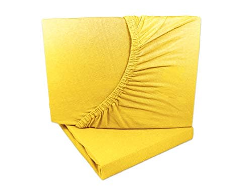 2er-Pack Jersey-Spannbettlaken 90x200–100x200 cm, 100% Baumwolle, Weiß