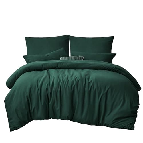 RUIKASI Bettwäsche-Set 4-teilig 135x200 Mikrofaser, 2x Bettbezug 135x200 + 2x Kissenbezug 80x80 cm, OEKO‑TEX, weich & bü