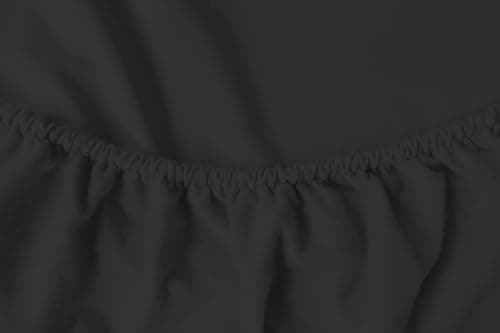 Spannbettuch Jersey mit Elasthan – 97% Baumwolle / 3% Elasthan, elastisches Spannbettlaken Weiß (90–100 × 200–220 cm)