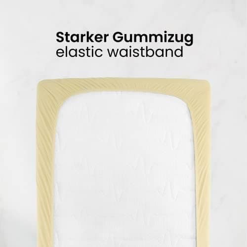 Jersey-Spannbettlaken 100% Baumwolle 180×200–200×200 cm