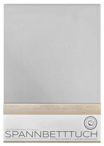 BEAUTEX Spannbetttuch aus Baumwolle – Premium Jersey 160 g/m², OEKO‑TEX STANDARD 100
