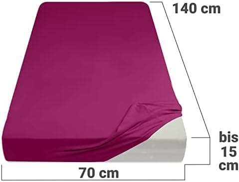 Jersey-Spannbetttuch – 100% Baumwolle, 180–200 x 200 cm