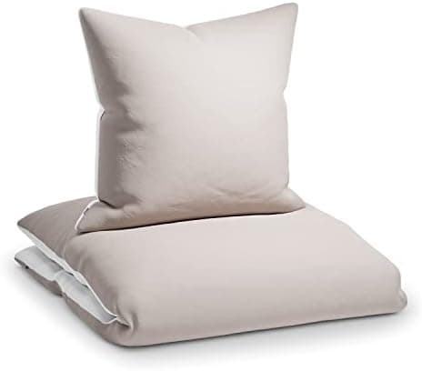 sleepwise Bettwäsche 135x200 Mikrofaser – ÖKO‑TEX zertifiziert, bügelfrei & knitterfrei, 2‑tlg. (inkl. 80x80 cm Kissenbe