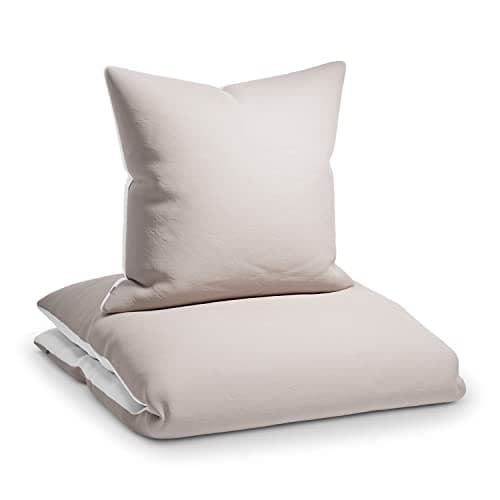 sleepwise Bettwäsche 135x200 Mikrofaser – ÖKO‑TEX zertifiziert, bügelfrei & knitterfrei, 2‑tlg. (inkl. 80x80 cm Kissenbe