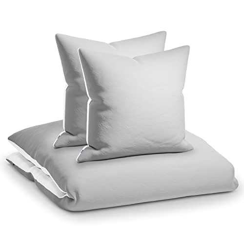 sleepwise Bettwäsche 135x200 Mikrofaser – ÖKO‑TEX zertifiziert, bügelfrei & knitterfrei, 2‑tlg. (inkl. 80x80 cm Kissenbe