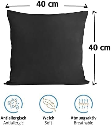 Komfortec Kissenbezüge 2er Set – 100% Baumwolle Premium Jersey (150 g/m²), superweich – OEKO‑TEX STANDARD 100