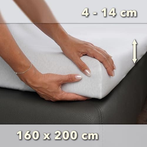 STUDIO Basic Spannbettlaken 200×220 cm – Jersey aus 100% gekämmter Baumwolle, elastisch & bügelfrei, passend für Matratz