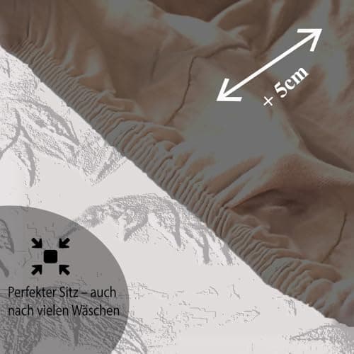 120x200 cm Jersey-Spannbettlaken – 100% Baumwolle, Weiß