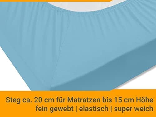 Jersey-Spannbetttuch – 100% Baumwolle, 180–200 x 200 cm