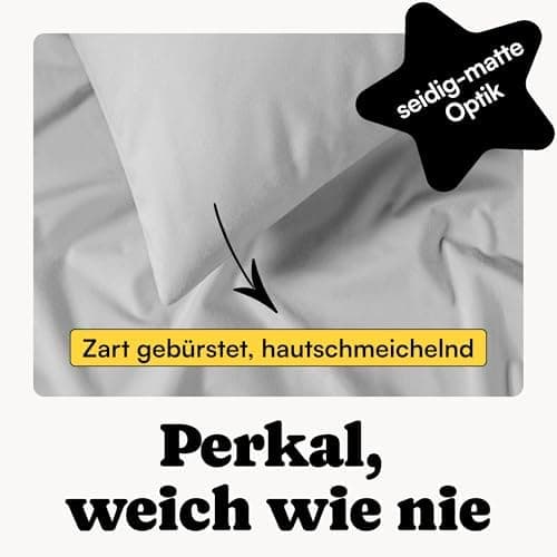 Perkal Kissenbezug Set 40x80 cm (2er) – 100% Bio-Baumwolle