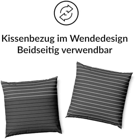 LARAWELL Bettwäsche-Set 135x200 Baumwolle