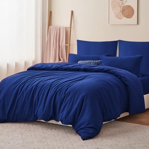 RUIKASI Bettwäsche-Set 4-teilig 135x200 Mikrofaser, 2x Bettbezug 135x200 + 2x Kissenbezug 80x80 cm, OEKO‑TEX, weich & bü
