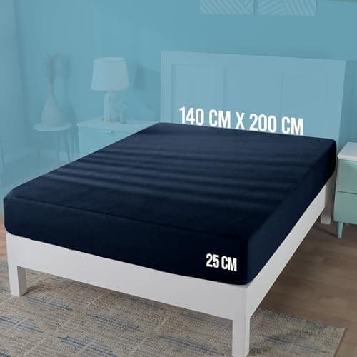 Utopia Bedding Jersey-Spannbettlaken 120 x 200 cm (25 cm) – Anthrazit, Baumwollmischung