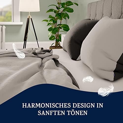 sleepwise Bettwäsche 135x200 Mikrofaser – ÖKO‑TEX zertifiziert, bügelfrei & knitterfrei, 2‑tlg. (inkl. 80x80 cm Kissenbe