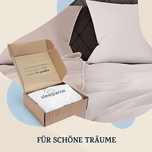 sleepwise Bettwäsche 135x200 Mikrofaser – ÖKO‑TEX zertifiziert, bügelfrei & knitterfrei, 2‑tlg. (inkl. 80x80 cm Kissenbe