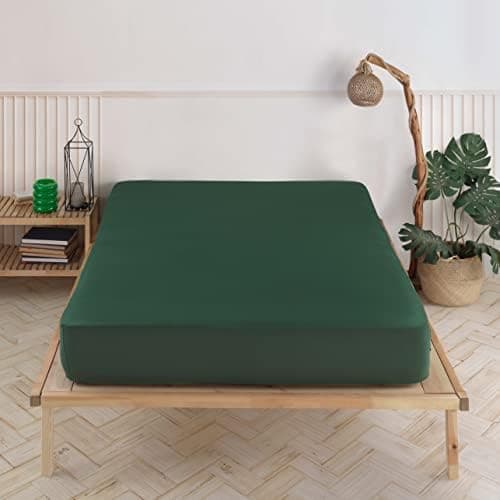 Vency Spannbettlaken 90x200 cm – 100% Baumwolle, für Matratzen bis 35 cm