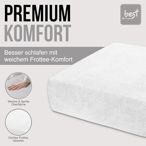 Elastisches Jersey-Spannbettlaken 90x180 cm – 100% Baumwolle, kuschelig warm