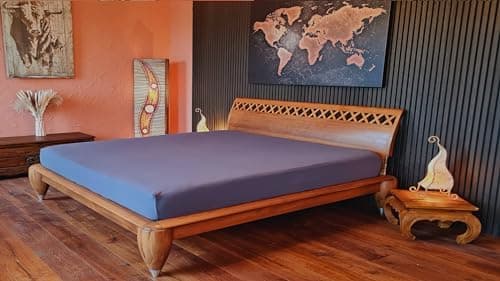 AVANTGARDE Spannbettlaken 180x200–200x220 cm, 40 cm Steg – 100% Jersey-Baumwolle 170 g/m², OEKO-TEX – passend für Boxspr