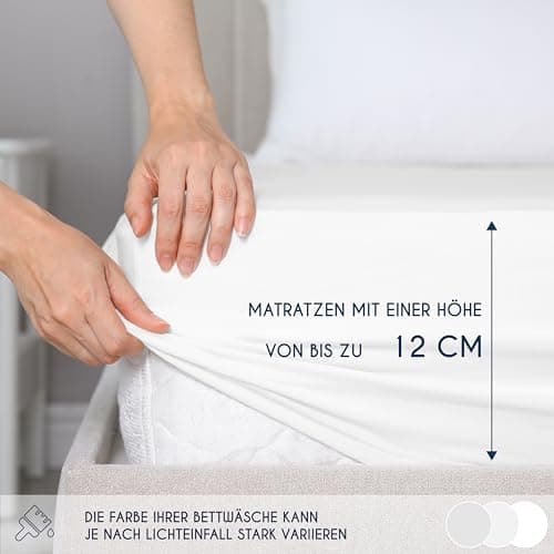 Dreamzie Spannbettlaken 90x190/200 cm – 100% Jersey‑Baumwolle, OEKO‑TEX STANDARD 100