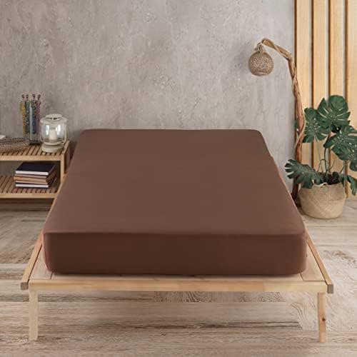 Vency Spannbettlaken 90x200 cm – 100% Baumwolle, für Matratzen bis 35 cm