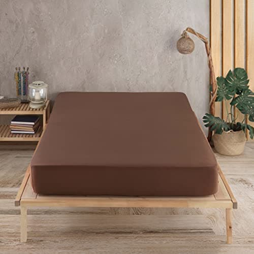 Vency Spannbettlaken 90x200 cm – 100% Baumwolle, für Matratzen bis 35 cm