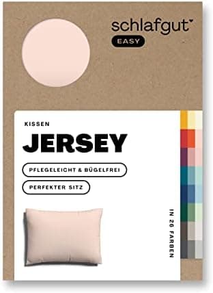 Schlafgut Easy Jersey Kissenbezug 40 x 40 cm – 100% Baumwolle, superweich & atmungsaktiv, Green Mid