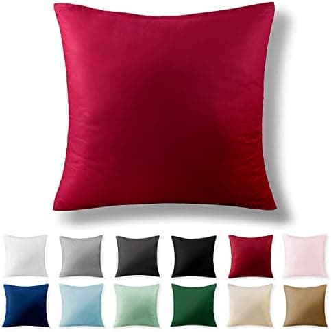 2er-Set Kissenbezüge 40 x 80 cm – Renforcé, 100% Baumwolle, superweich mit Reißverschluss, Babyrosa