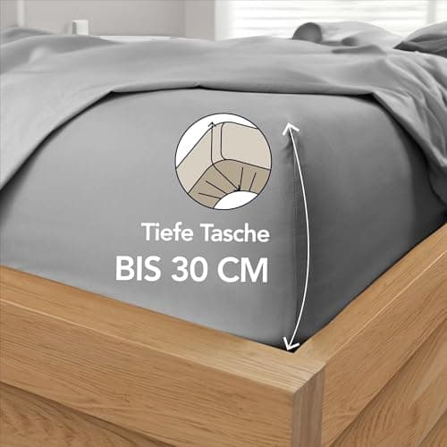 Dreamzie Spannbettlaken 120x200 cm – 100% Mikrofaser, Hoher Steg bis 35 cm