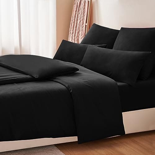 RUIKASI Bettwäsche-Set 4-teilig 135x200 Mikrofaser, 2x Bettbezug 135x200 + 2x Kissenbezug 80x80 cm, OEKO‑TEX, weich & bü