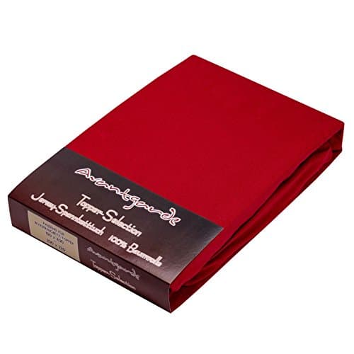 AVANTGARDE Spannbettlaken 180x200–200x220 cm, 40 cm Steg – 100% Jersey-Baumwolle 170 g/m², OEKO-TEX – passend für Boxspr