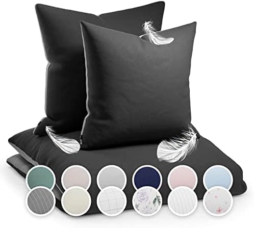 sleepwise Bettwäsche 135x200 Mikrofaser – ÖKO‑TEX zertifiziert, bügelfrei & knitterfrei, 2‑tlg. (inkl. 80x80 cm Kissenbe