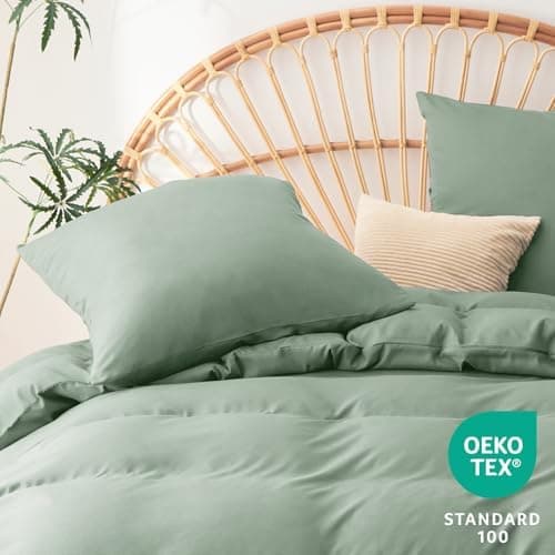 WAVVE Bettwäsche 135x200 – 4‑teiliges Mikrofaser‑Set Anthrazit (inkl. 2×80×80 cm Kissenbezüge) mit Reißverschluss, OEKO‑