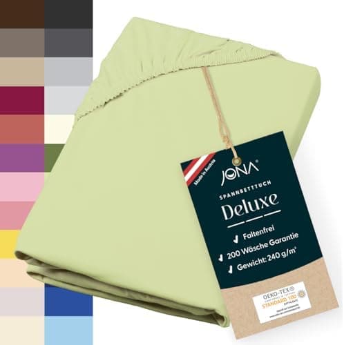 Spannbettlaken Deluxe Hotelqualität – 100% Baumwoll-Jersey, 240 g/m² – 180–200 x 200–220 cm