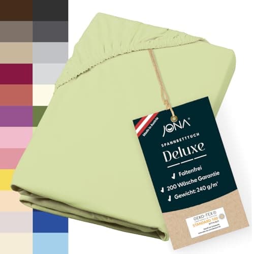 Spannbettlaken Deluxe Hotelqualität – 100% Baumwoll-Jersey, 240 g/m² – 180–200 x 200–220 cm