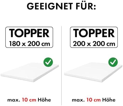 Jacobson Premium Spannbettlaken – Jersey-Baumwolle 200 g/m² mit Elasthan, 180x200–200x200 cm