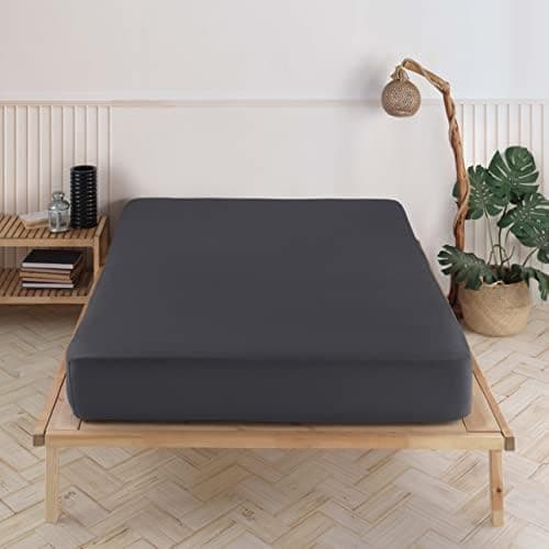 Vency Spannbettlaken 90x200 cm – 100% Baumwolle, für Matratzen bis 35 cm