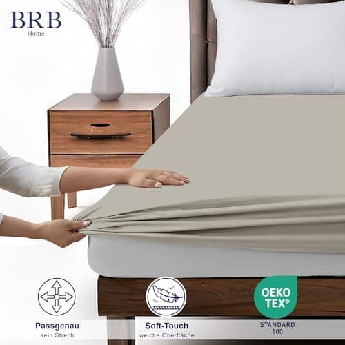 Spannbettlaken 90×200 cm – 100% Baumwolle (Oeko‑TEX) – für dicke Matratzen bis 27 cm