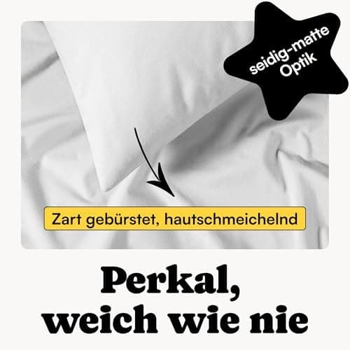 Perkal Kissenbezug Set 40x80 cm (2er) – 100% Bio-Baumwolle