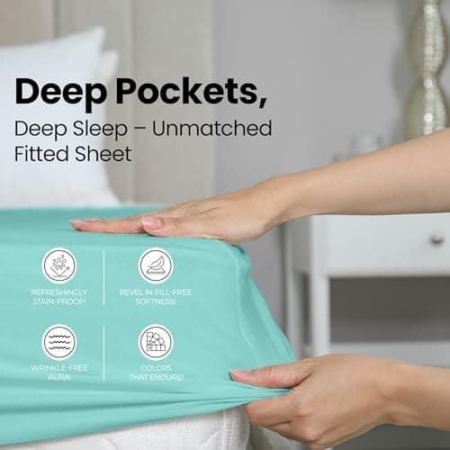 Utopia Bedding 2er-Set Spannbettlaken 140 x 200 cm – OEKO-TEX MADE IN GREEN zertifiziert – 35 cm Tiefe Tasche