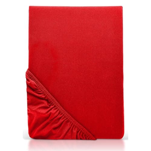 MOON-Luxury Spannbettlaken/Spannbetttuch Jersey-Stretch 230 g/m² OEKO-TEX – anthrazit, 90×200–100×220